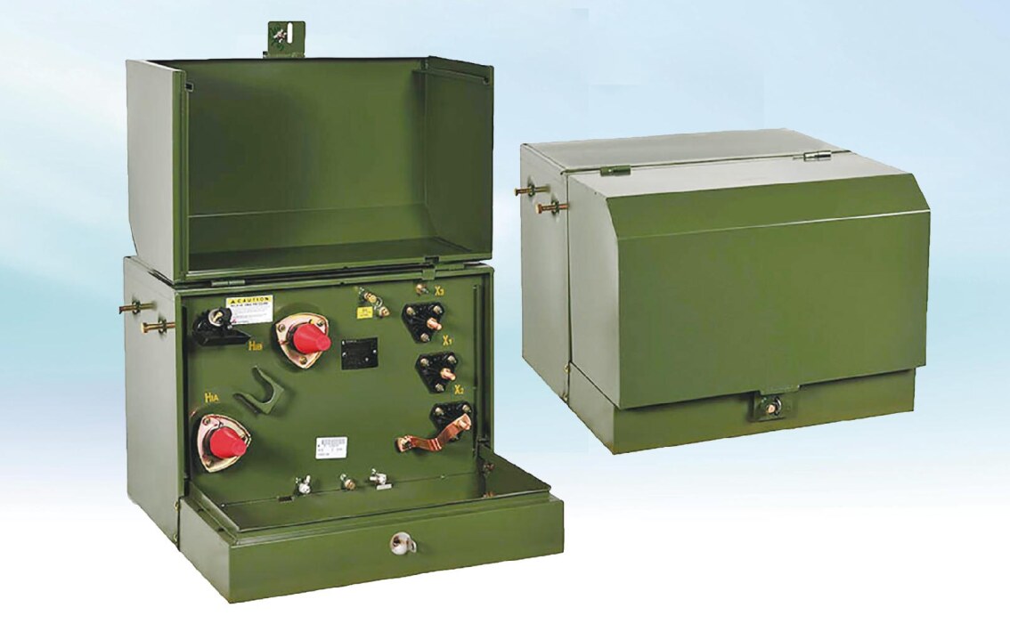 Single-phase pad-mounted transformer for North American distribution networks